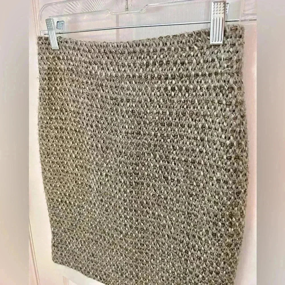 J.Crew Tweed Wool Blend Skirt size 00 - Picture 3 of 4